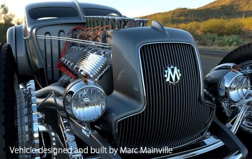 Vehicle designed and built by Marc Mainville