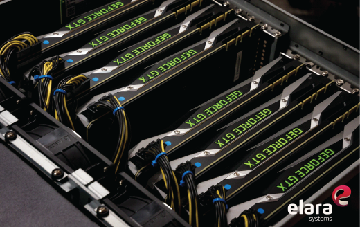 BOXX System with 8 NVIDIA GeForce GTX GPUs