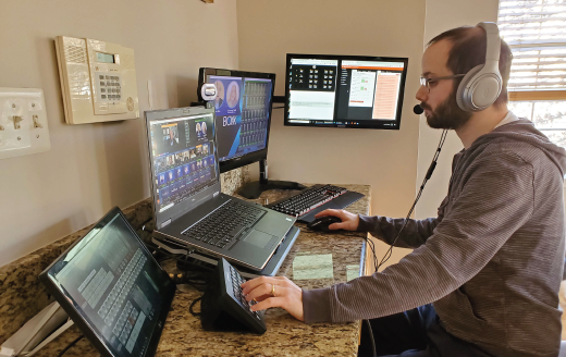 Micky Ronis at his work space with BOXX Computers